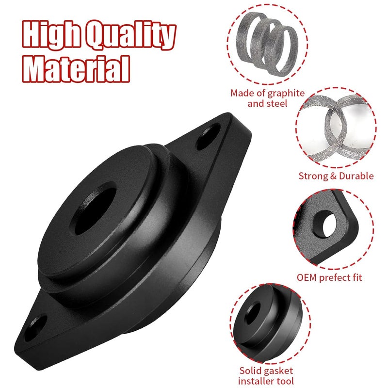 YOSOPP Harley Exhaust Gasket Seal Tool and Tapered Gasket - Fits 1984-2023 Models 6pcs (Black) - Image 5